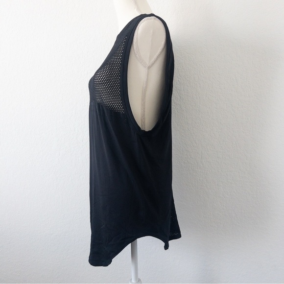 Varley Harvey Black Mesh Back Sleeveless Tank Top Athleisure S/M - Picture 5 of 10